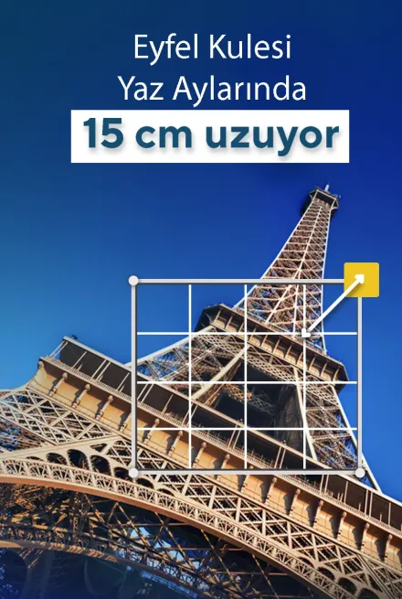 Eyfel Kulesi Yaz Aylarında 15 cm Uzayabiliyor